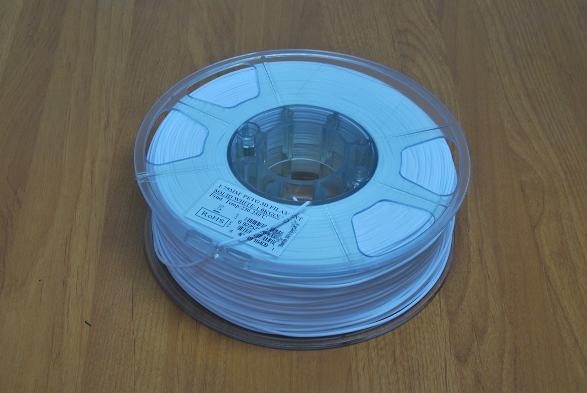 Продажа ненужной катушки PETG ESUN1,75 (осталось 900 гр.) белого цвета цвета.