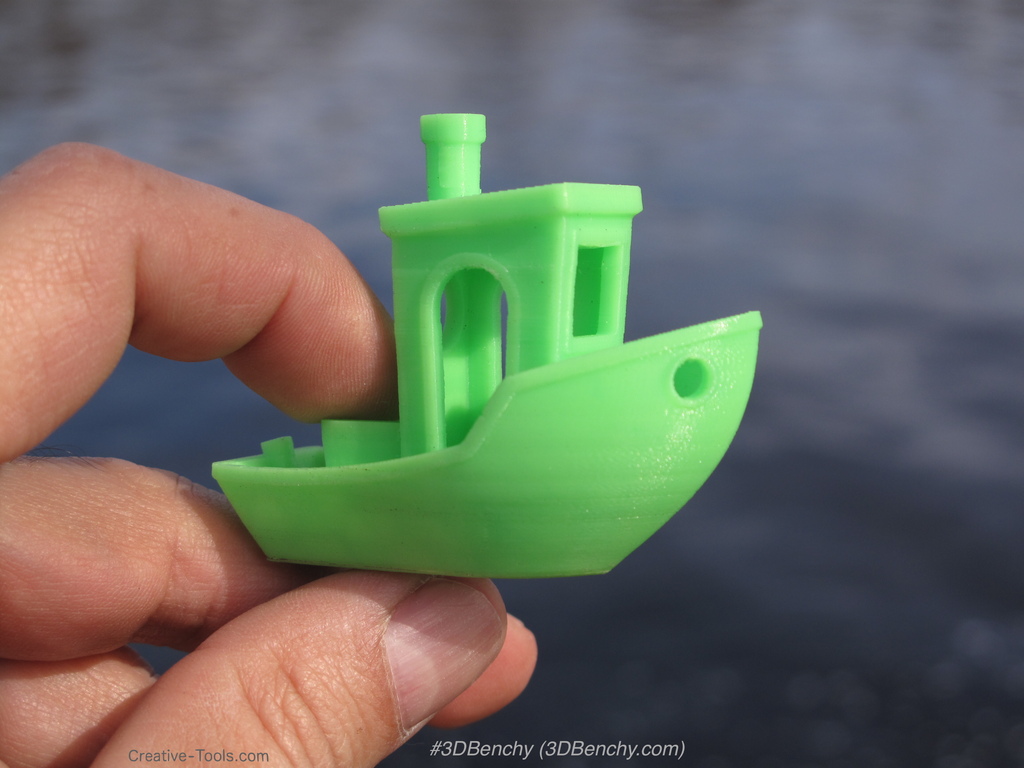 3d модель Кораблик для 3d принтера - 1 3D PrinteD 3DBenchy By Creative Tools.com Display Large
