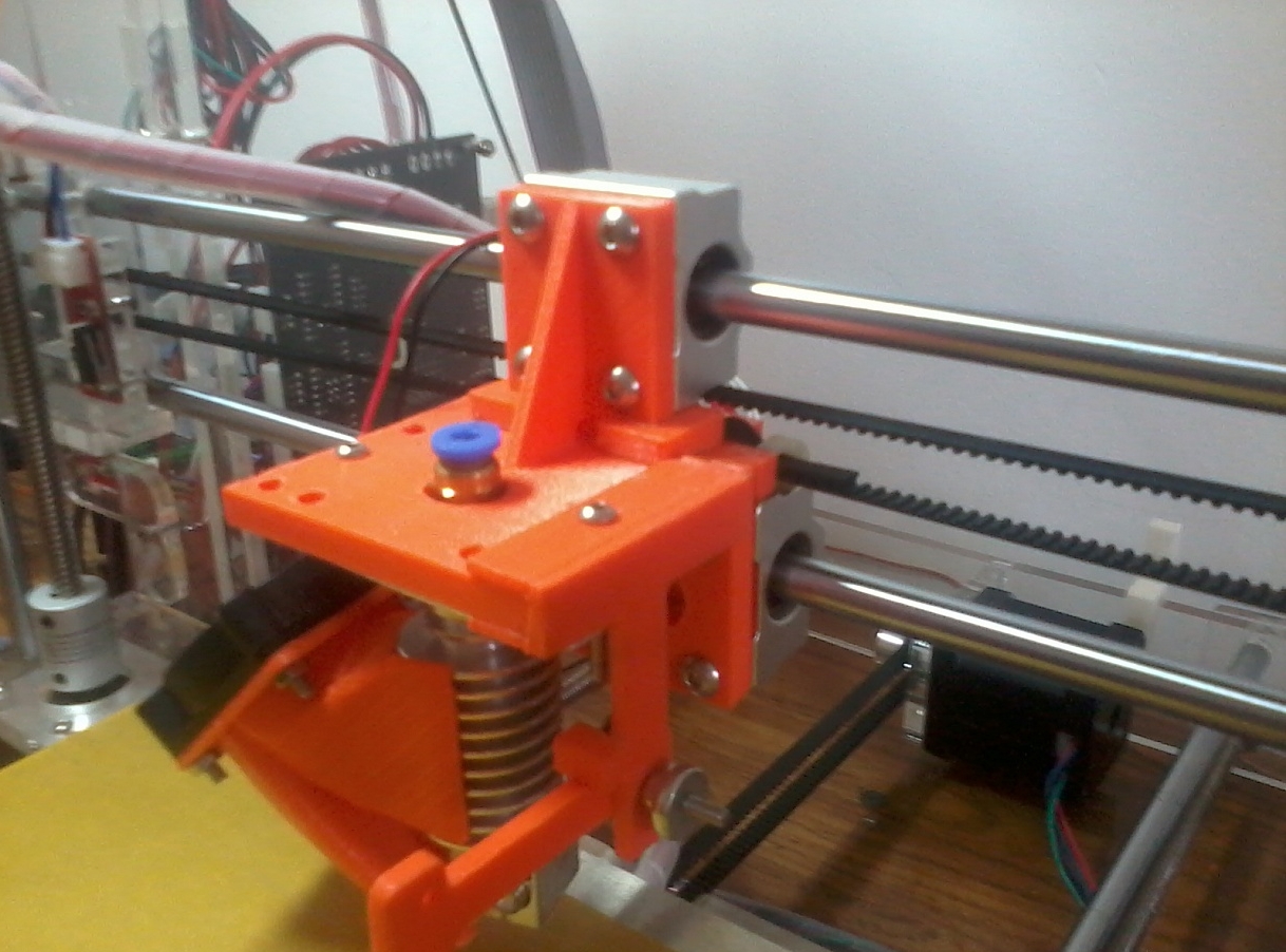 3d модель Каретка оси Х для Prusa I3 для 3d принтера - скачать ...