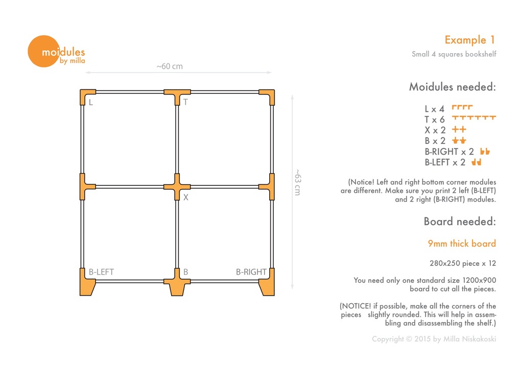 Raf montajı için sabitleme sistemi (Plastik Aparattır!!!)