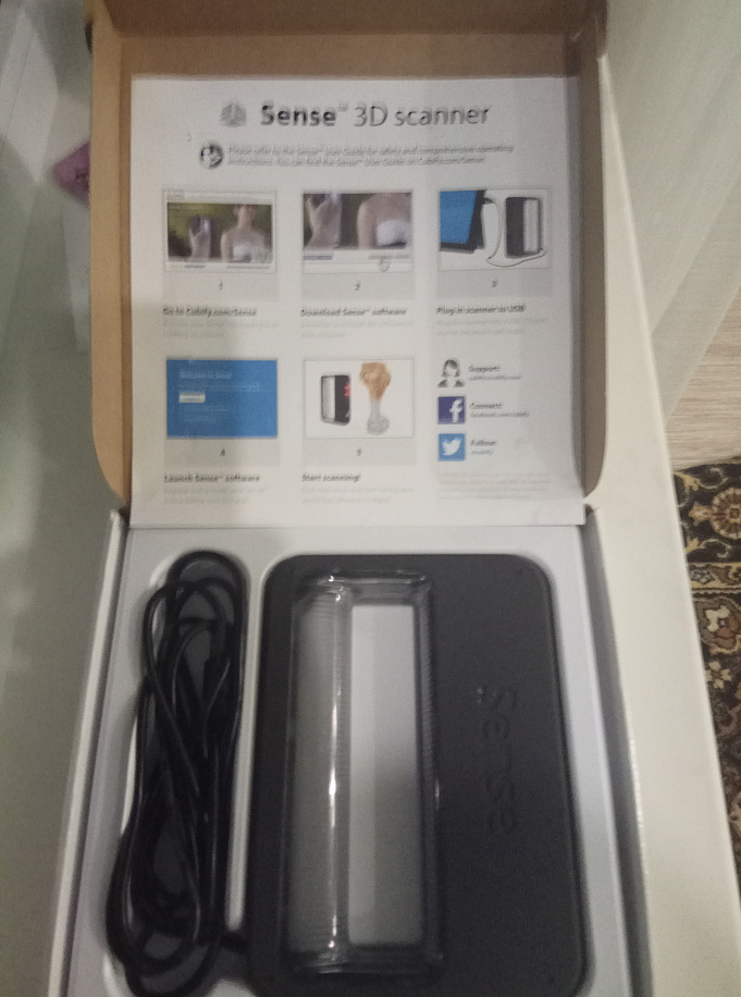 сканер Sense 3D.