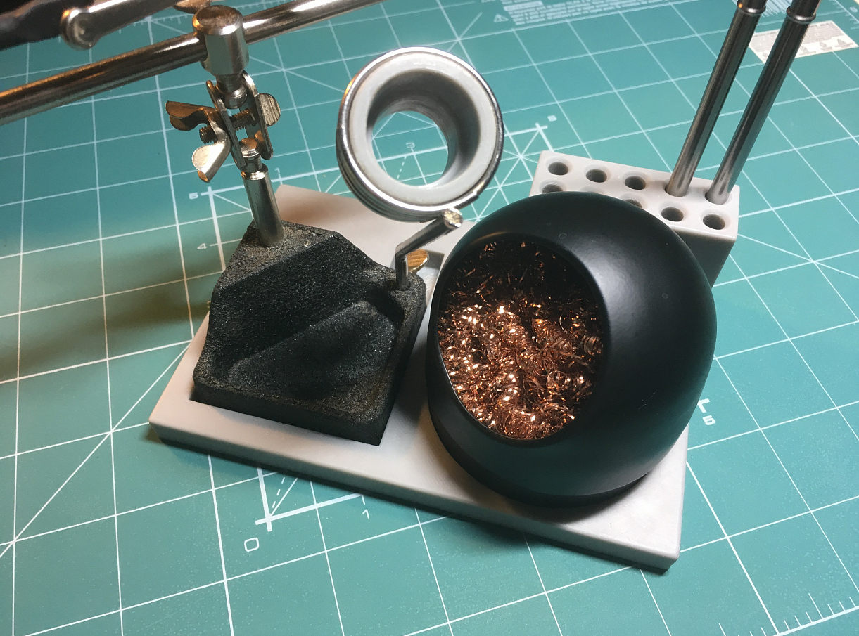 Hakko T12 lehimleme istasyonu klonu için lehimleme aksesuarları düzenleyicisi (Plastik Aparattır!!!)