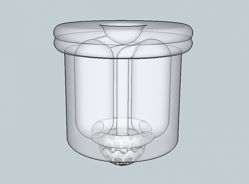 47 mm'lik şişe için tıpa. (geliştirilmiş) (Plastik Aparattır!!!)