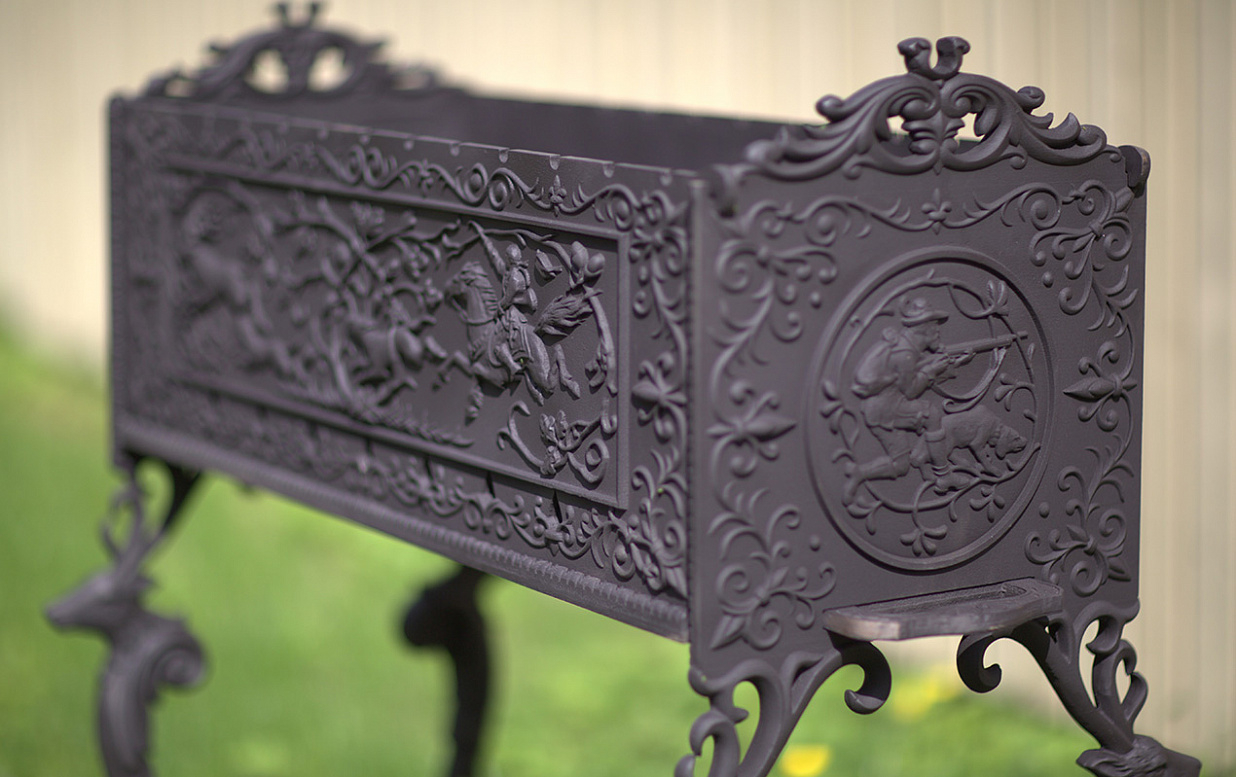 Необходимо смоделировать мангал разборный для литья из чугуна