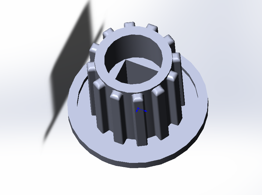 Kıyma makinesi bağlantısı. 12 diş, iç kare 10 mm, yükseklik 23,5 (Plastik Aparattır!!!)