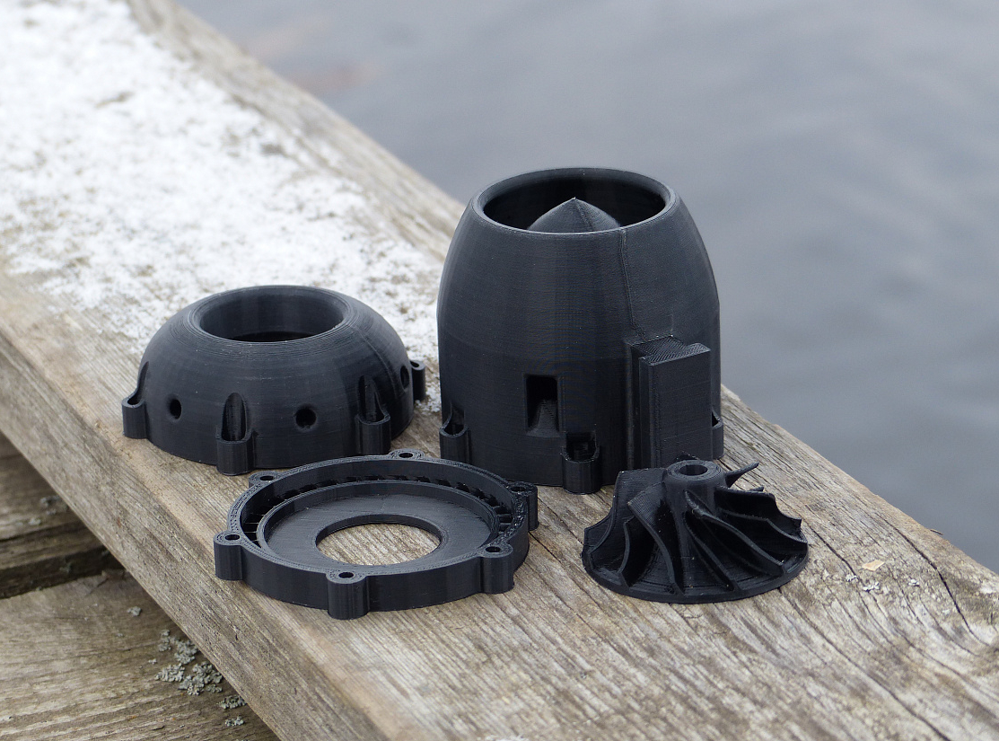 Underwater impeller motor