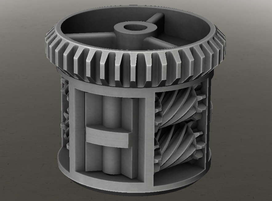 3d модель Дифференциал типа Torsen - LEGO для 3d принтера - скачать ...