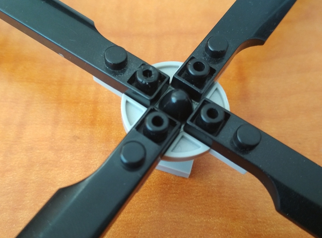 1Oyuncak yapı blokları Helikopter kanatları için rotor ve şaft (Plastik Aparattır!!!)