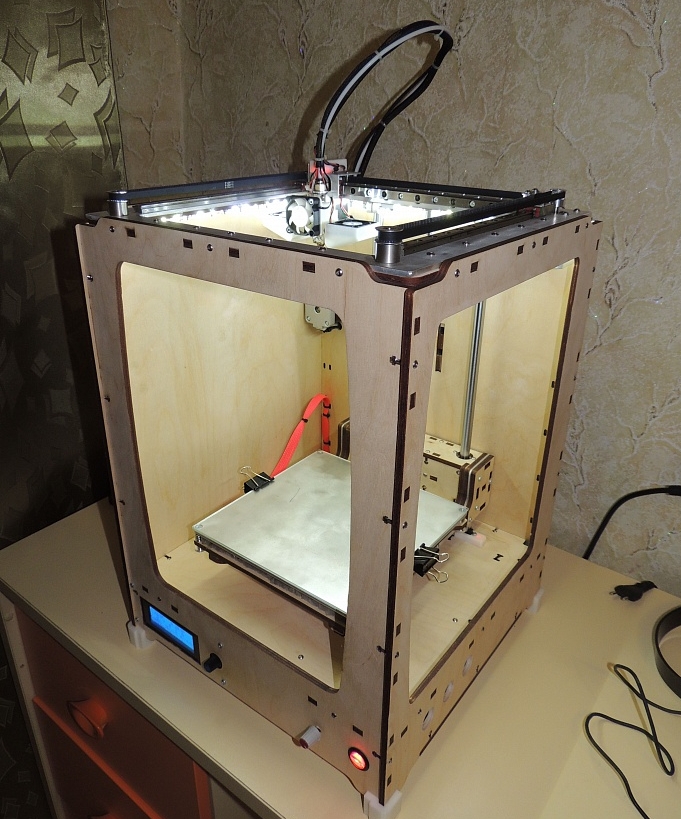 Принтер H-BOT, рельсы, WiFi, скорость до 300, поле 200*200*270