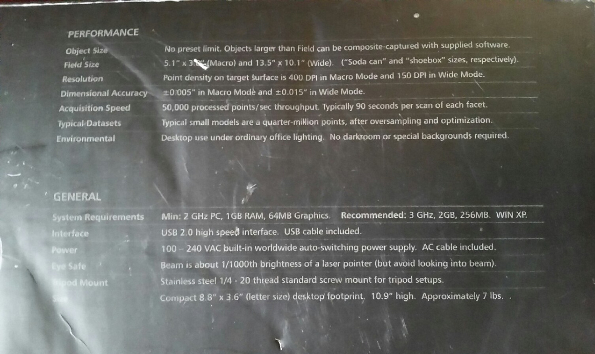 3D сканер NextEngine