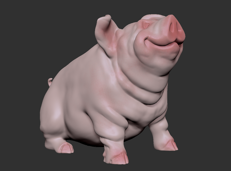 СВИНЬЯ 2019, 3д модель, Символ наступающего года..