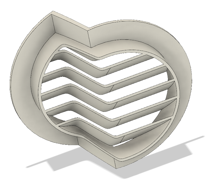 Напечатать вентрешетку кривую.