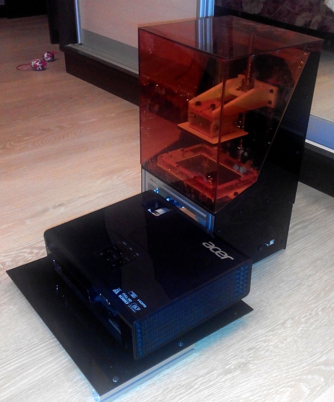 DLP 3D принтер с проектором