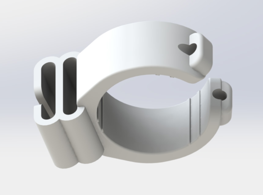 Şnorkel tutucu (yüzme maskesi) v2 (Plastik Aparattır!!!)