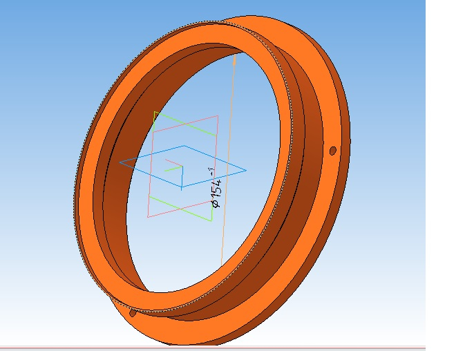 3d модель проставочное кольцо для динамика 16.5 для 3d принтера .