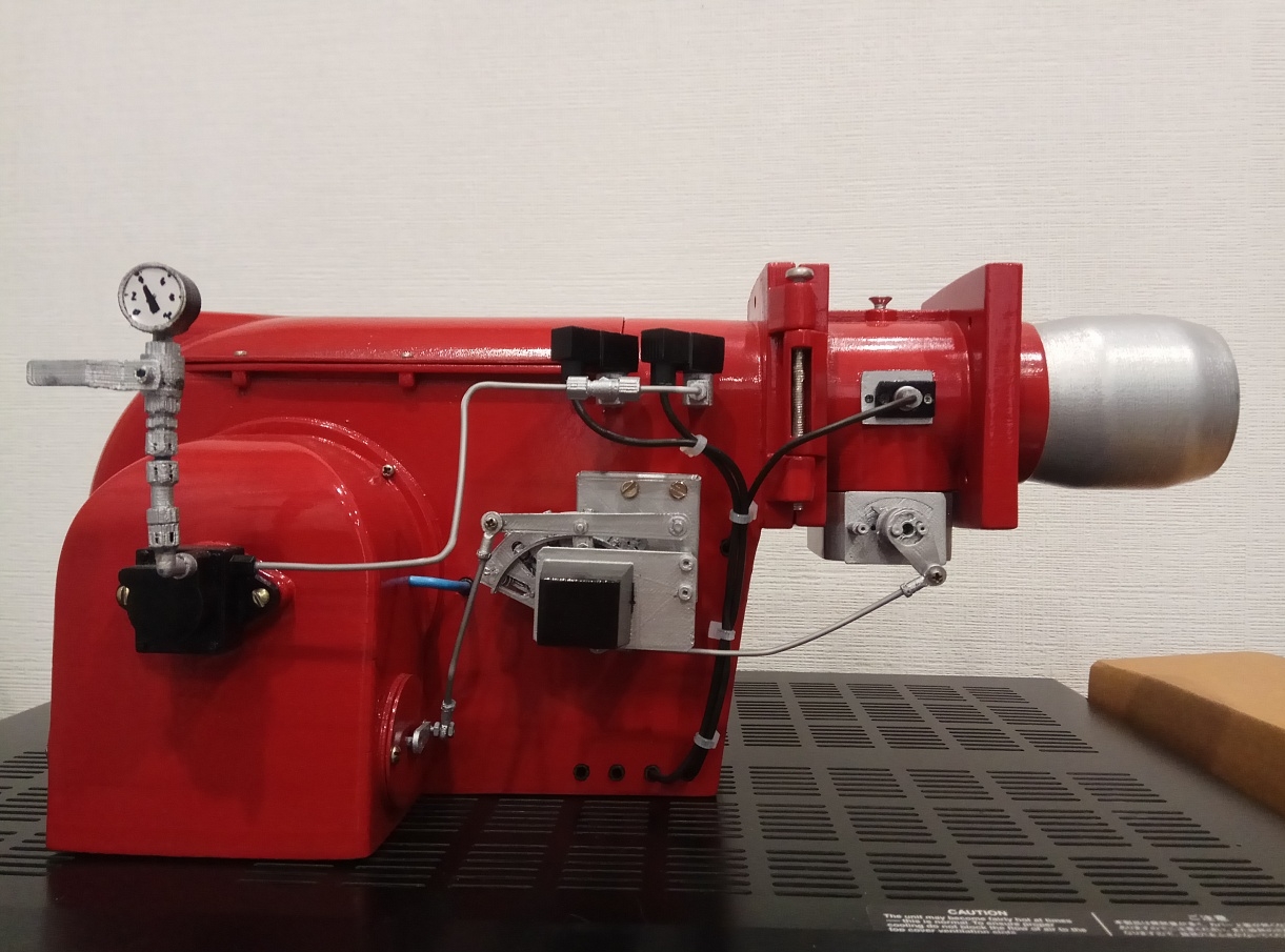 Макет комбинированной горелки мощностью 630 кВт.