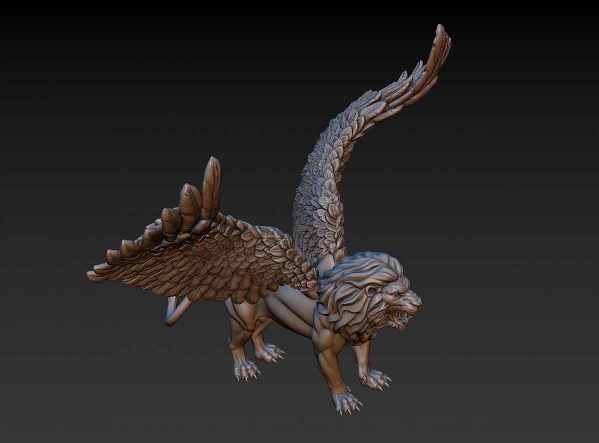 Крылатый лев (Лев с крыльями) (winged lion)