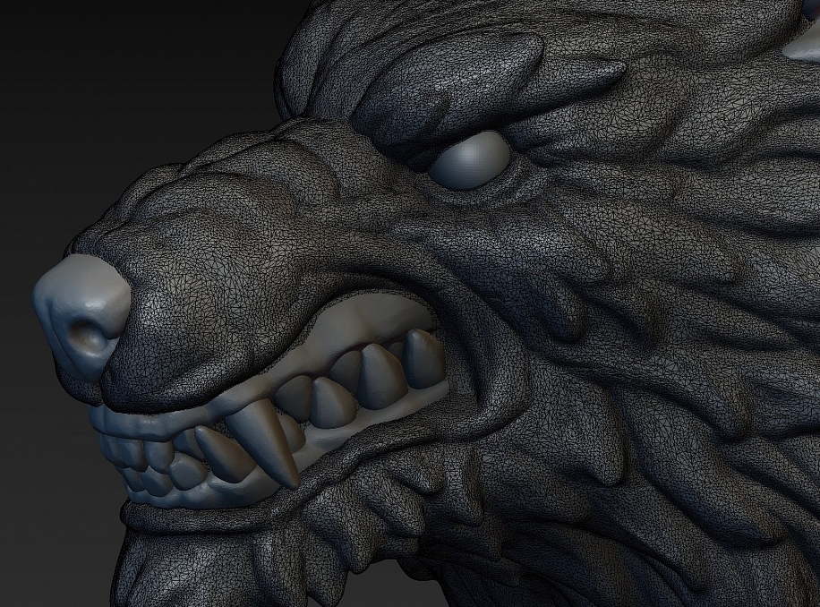 Голова волка