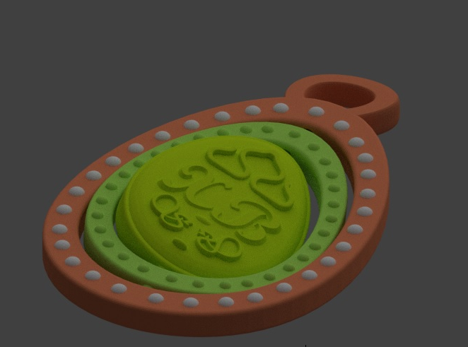 Anahtarlık "Paskalya yumurtası" 3 kontur (Plastik Aparattır!!!)