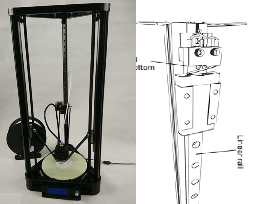 3d принтер Delta kossel plus