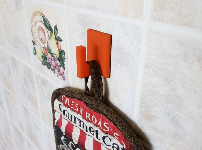 Askı - kanca, basit (2 taraflı bant) (Plastik Aparattır!!!)