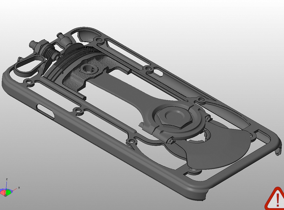 Чехол на Iphone 6-6s в виде цилиндра с движущимся поршнем