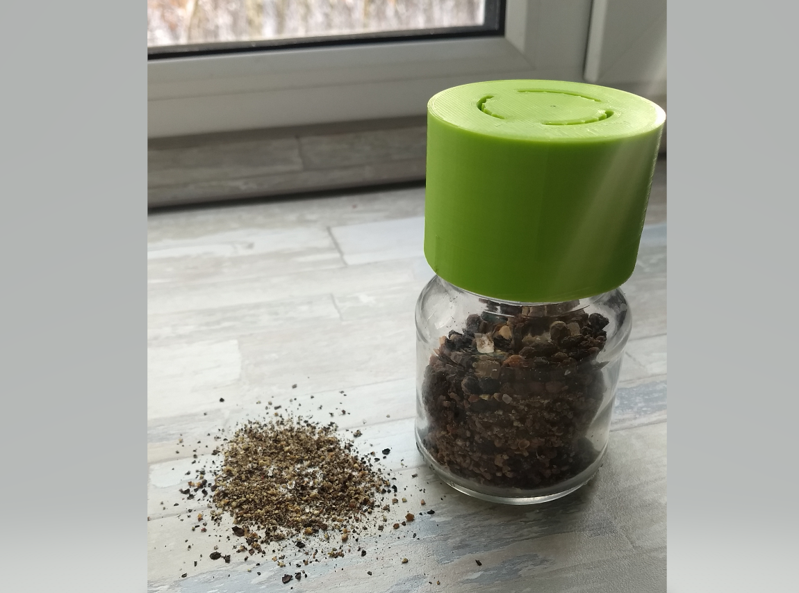 Bebek maması kavanozları için baharat öğütücü (Plastik Aparattır!!!)