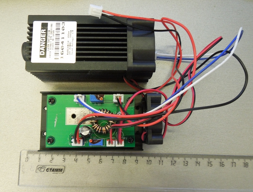 Продам лазер 2 ватта TTL 2000mw/2w 445nm