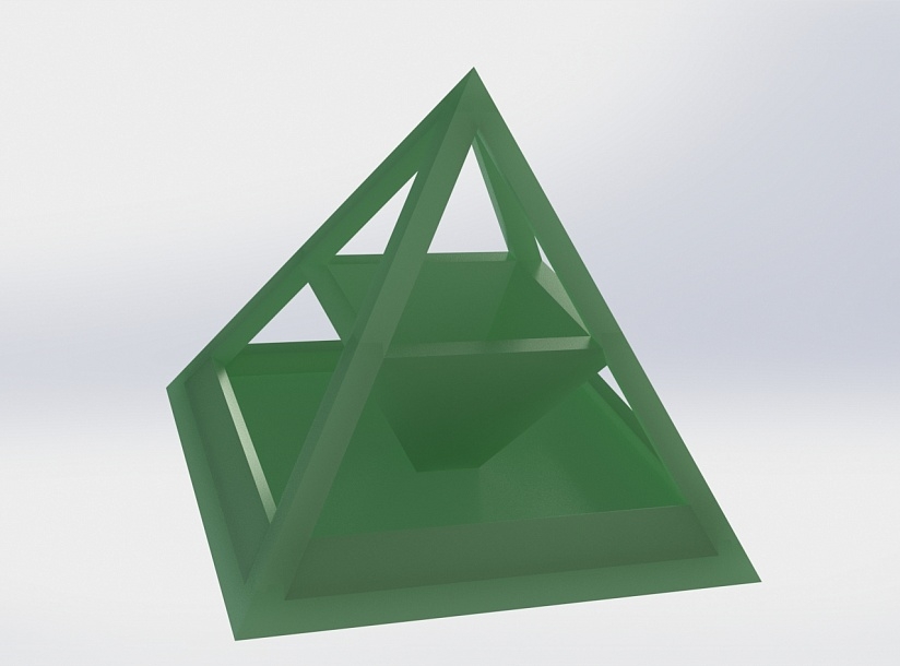 Piramit - kırtasiye malzemeleri için organizatör (Plastik Aparattır!!!)