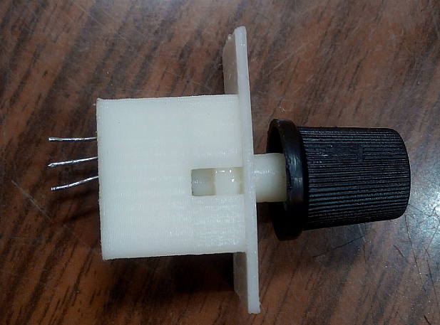 Değişken direnç 3296'dan standart 6 mm'ye kadar adaptör. STL dosyası (Plastik Aparattır!!!)