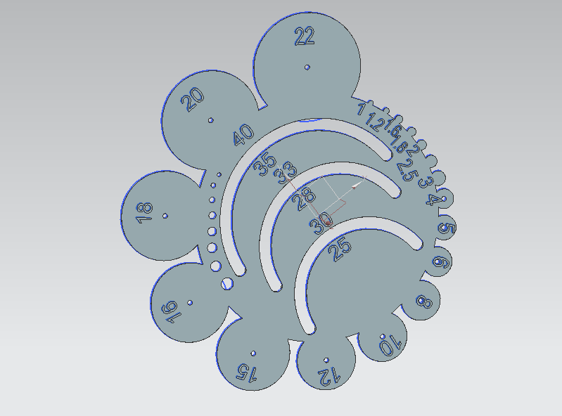 Yarıçaplı cetvel (Plastik Aparattır!!!)