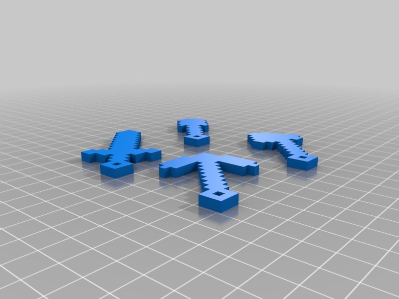 Minecraft tarzında anahtarlıklar (Plastik Aparattır!!!)