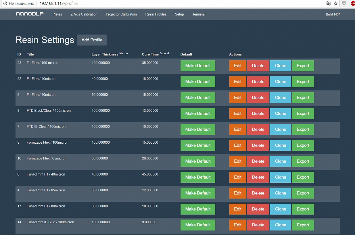 Фотополимерный 3d принтер Wanhao D7