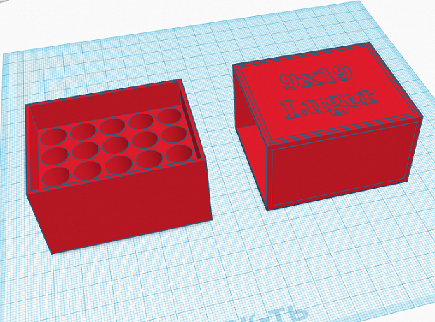 20 mermilik 9x19 Luger için taşıma kutusu (Plastik Aparattır!!!)