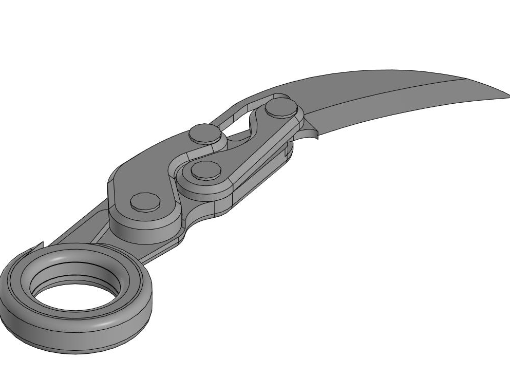 Bıçak "Morphing Karambit" (Kol eklendi) (Plastik Aparattır!!!)