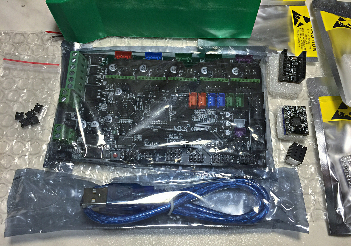 Плата для 3D принтера MKS Gen 1.4 + TMC2208 + TL Smoother