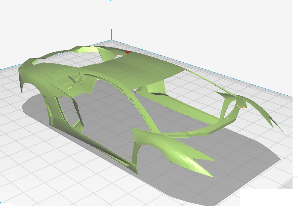 Lamborghini Aventador'un gövdesi (Plastik Aparattır!!!)