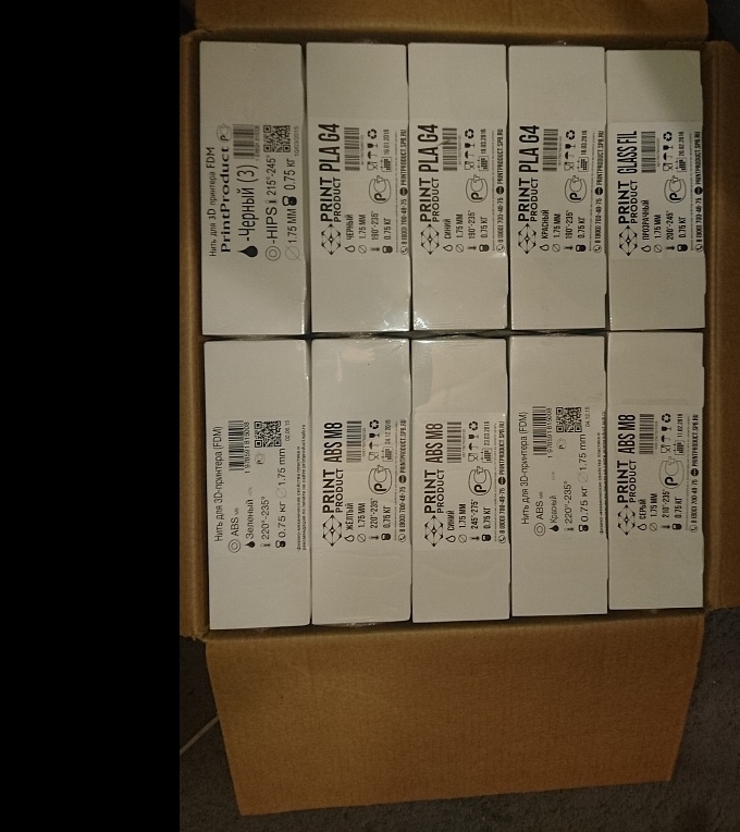 Продам новый 3D принтер с большим количеством расходников