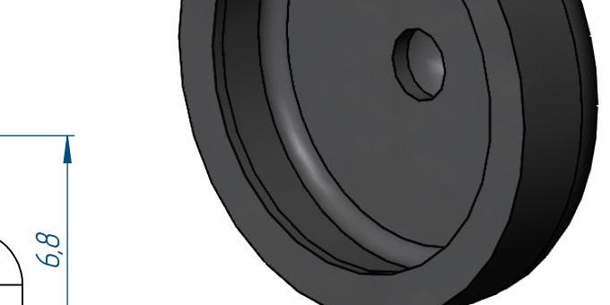 Нужна печать резиной или резиноподобным пластиком, можно нейлоном