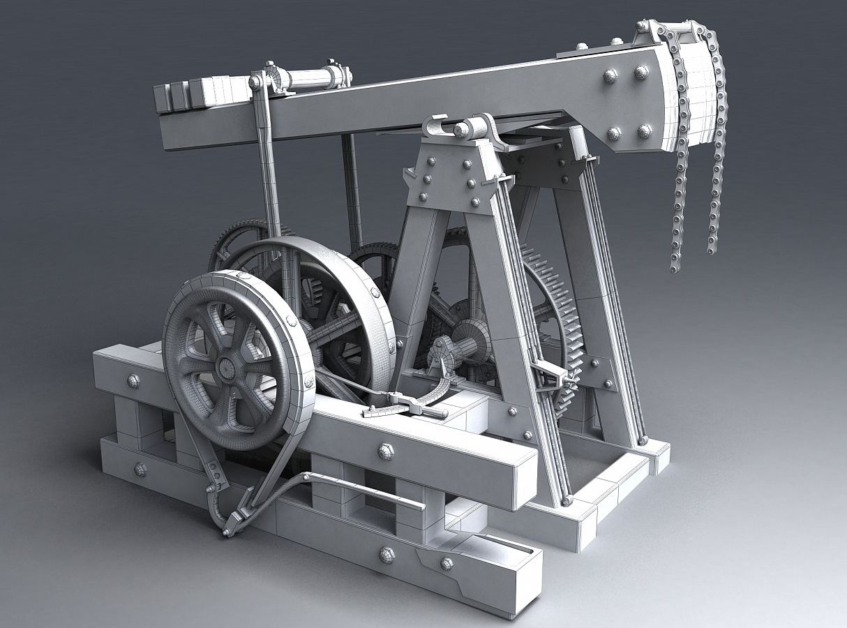Модели механизма. Модель нефтяной качалки. Станок качалка 3д. Моделирование механизмов. Нефтяная качалка 3д модель.