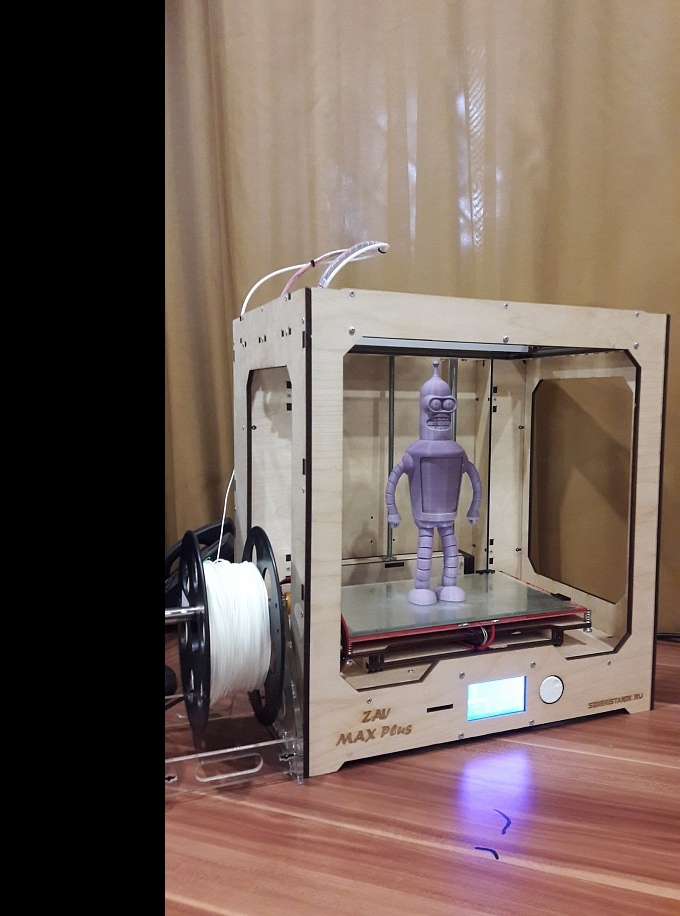 Продам 3D принтер Zav Max Plus с областью печати 200*300*280 мм /