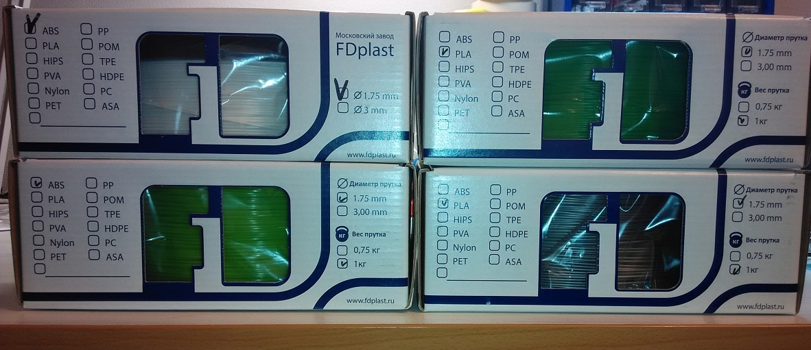 Пластик ABS и PLA от FDplast