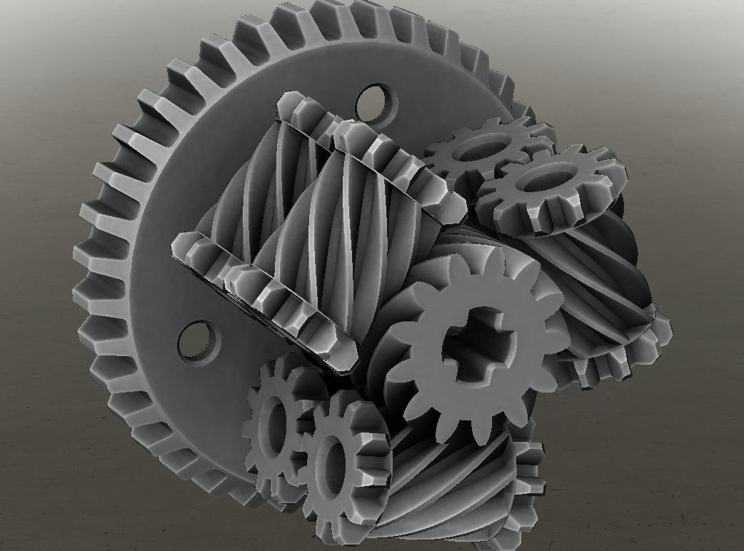 3d модель Дифференциал типа Torsen - LEGO для 3d принтера - скачать ...