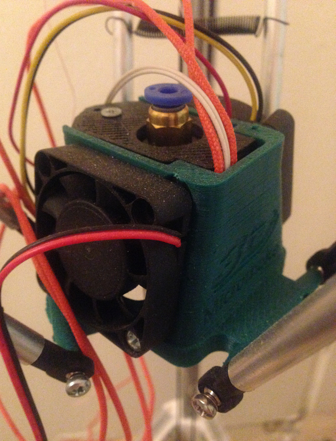 Рама для Дельта принтера с моторами, ремнями и хотендом