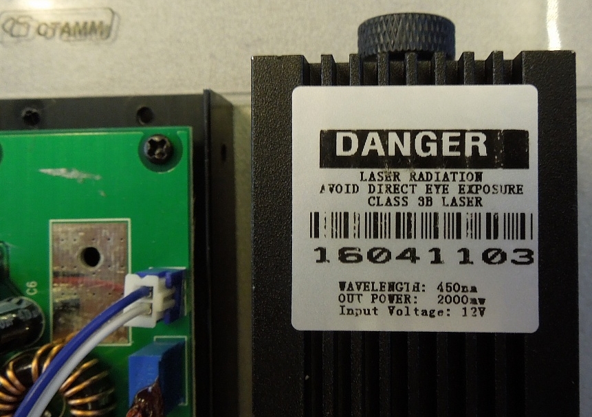 Продам лазер 2 ватта TTL 2000mw/2w 445nm