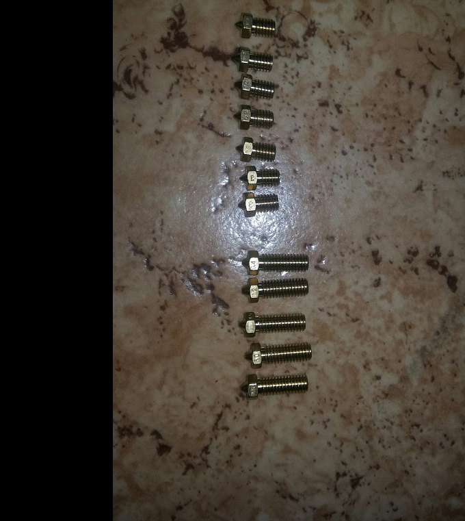 Продам комплект сменных сопел Volcan и E3D