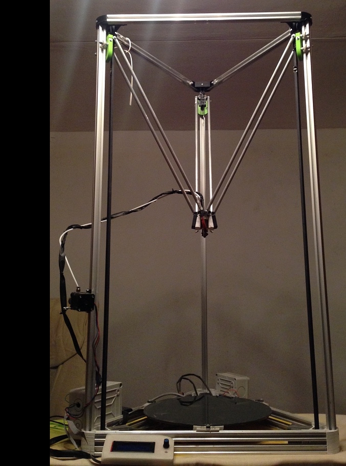 3д принтер Дельта с большой областью печати (диаметр 350мм высота 450 мм)