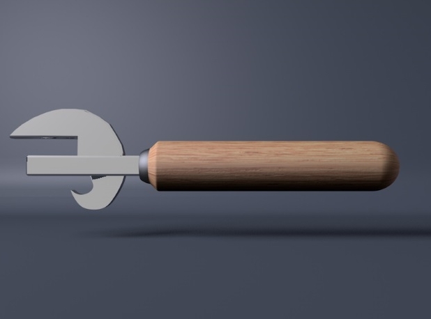 Ahşap saplı SSCB şişe açacağı (Plastik Aparattır!!!)