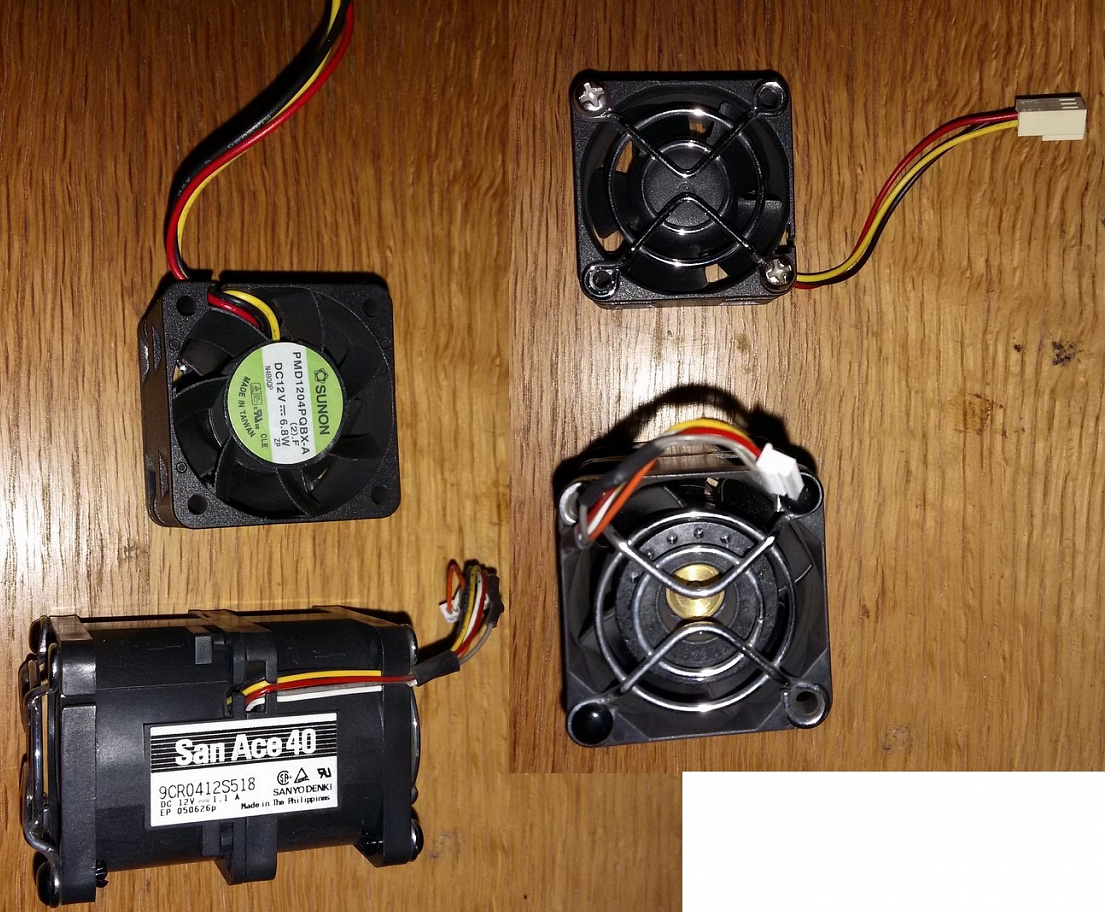 Вентилятор для обдува деталей или хотенда  от сервера 40*40 шарико-подшипник  Вентилятор для обдува деталей или хотенда  от сервера 40*40 шарико-подшипник