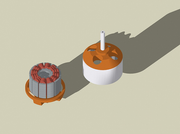 Fırçasız motor A2212/5T 2700kv (Plastik Aparattır!!!)
